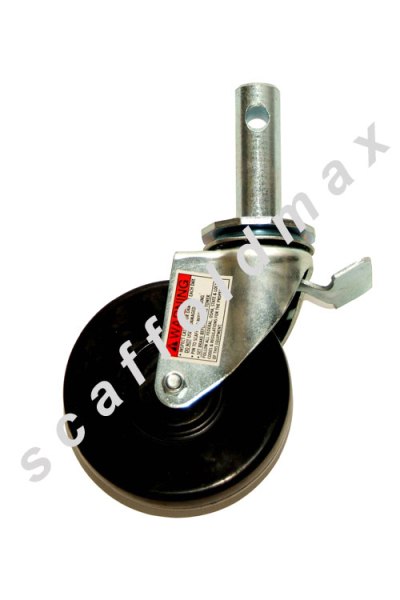 5 Caster Wheel with Brake (Rounded Shaft)
